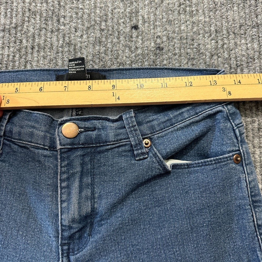 Forever 21 Womens Skinny Jeans Size 27 Blue Denim Cotton Stretch Low Rise - Picture 2 of 9